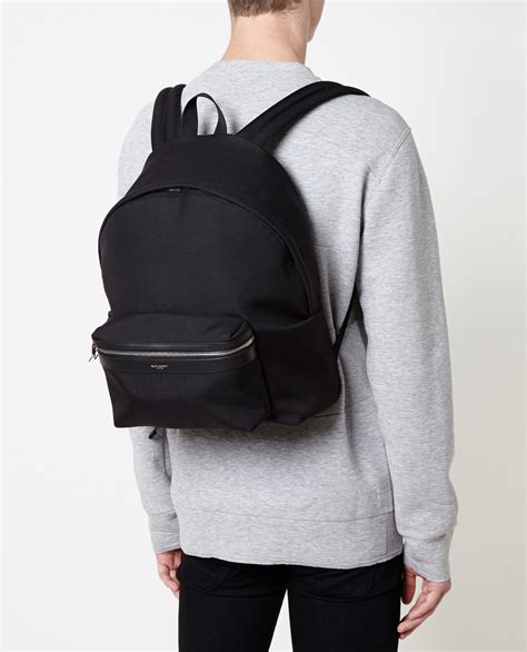 ysl mens canvas backpack|saint laurent bag men.